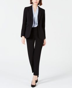 Bar III Women's One-Button Jacket, Straight-Leg Pants & Blouse, Created For Macy's