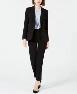 Bar III Women's One-Button Jacket, Straight-Leg Pants & Blouse, Created For Macy's