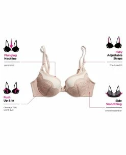 Maidenform Love The Lift Push Up & In Lace Plunge Underwire Bra DM9900 -Adrianna Papell Sales Shop 11679885 fpx