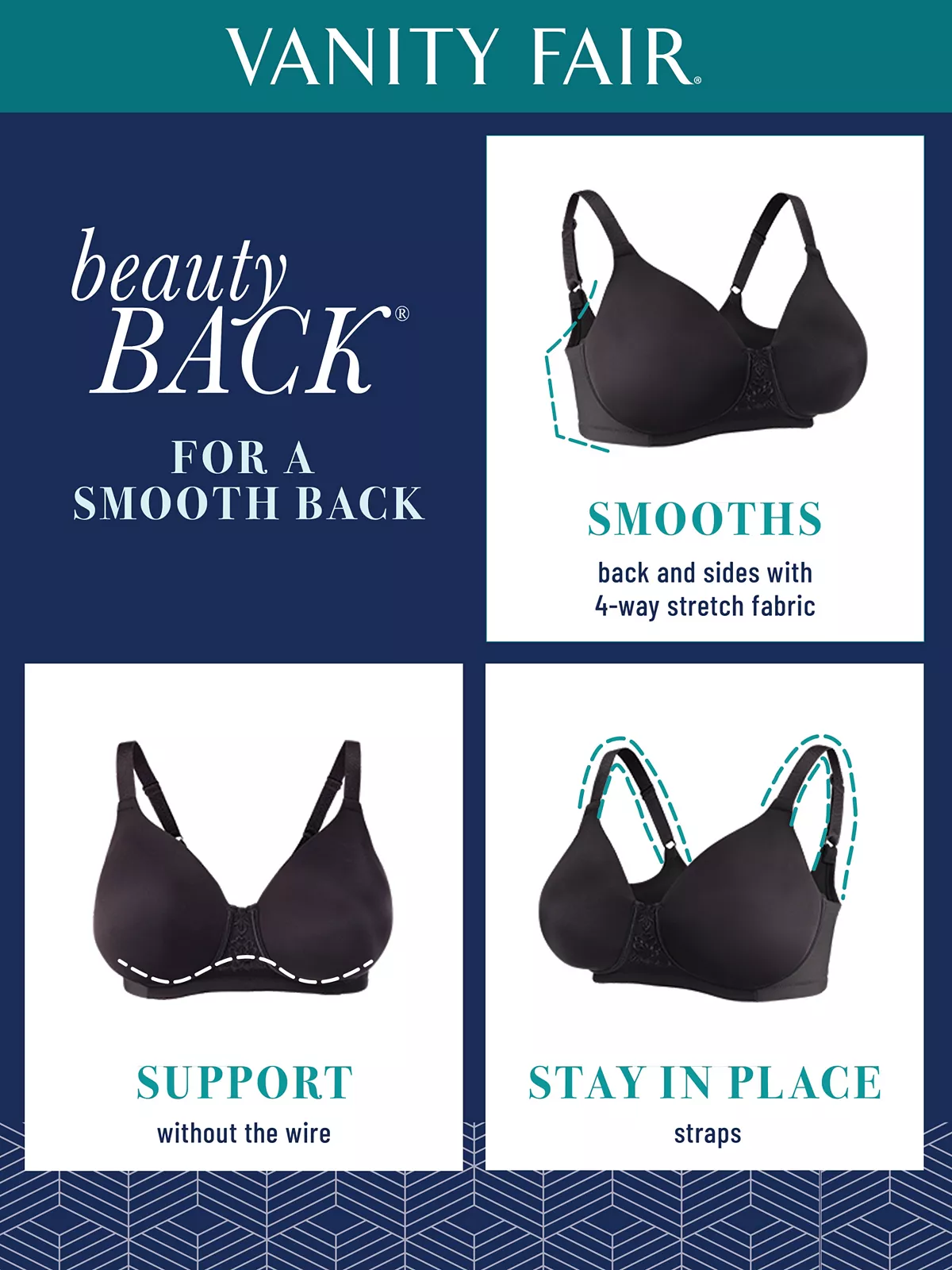 Vanity Fair® Ull Figure Beauty Back Smoother Wireless Bra 71380 5 Vanity Fair® Ull Figure Beauty Back Smoother Wireless Bra 71380 - Image 3