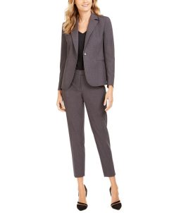 Anne Klein Single-Button Blazer & Ankle Pants