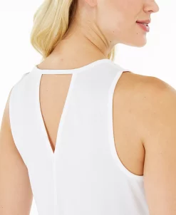 ID Ideology Women's Essentials Heathered Keyhole-Back Tank Top, Created For Macy's -Adrianna Papell Sales Shop 16128248 fpx