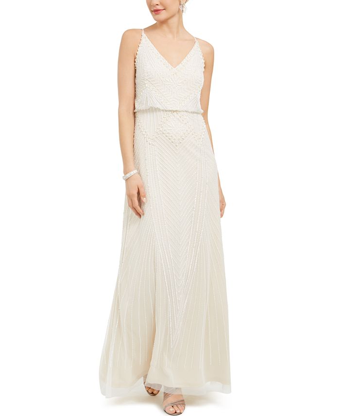 Embellished Blouson Gown Adrianna Papell Embellished Blouson Gown -Adrianna Papell Sales Shop