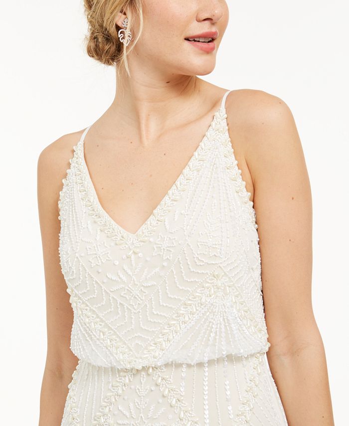Embellished Blouson Gown Adrianna Papell Embellished Blouson Gown -Adrianna Papell Sales Shop