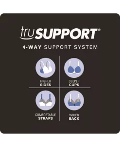 Playtex 18 Hour Posture Boost Front Close Wireless Bra USE525, Online Only -Adrianna Papell Sales Shop 17143732 fpx