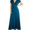 24Seven Comfort Apparel Women's Cap Sleeve V Neck Maxi Dress 1 24Seven Comfort Apparel Women's Cap Sleeve V Neck Maxi Dress -Adrianna Papell Sales Shop 18258991 fpx