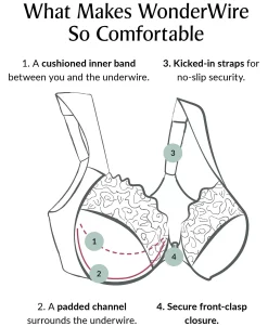 Glamorise Women's Full Figure Wonderwire Front Close Stretch Lace Bra With Narrow Set Straps -Adrianna Papell Sales Shop 18317236 fpx