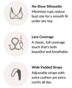 Glamorise Women's Full Figure Plus Size MagicLift Wirefree Minimizer Support Bra -Adrianna Papell Sales Shop 18317400 fpx