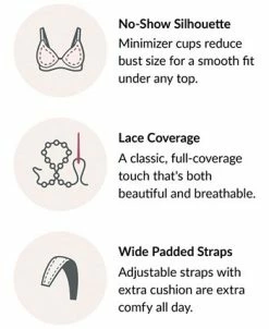 Glamorise Women's Full Figure Plus Size MagicLift Wirefree Minimizer Support Bra -Adrianna Papell Sales Shop 18317400 fpx