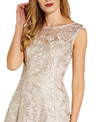 Embroidered A-Line Dress Adrianna Papell Embroidered A-Line Dress -Adrianna Papell Sales Shop