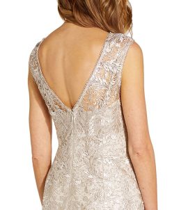 Adrianna Papell Embroidered A-Line Dress 5 Adrianna Papell Embroidered A-Line Dress -Adrianna Papell Sales Shop 18890466 fpx