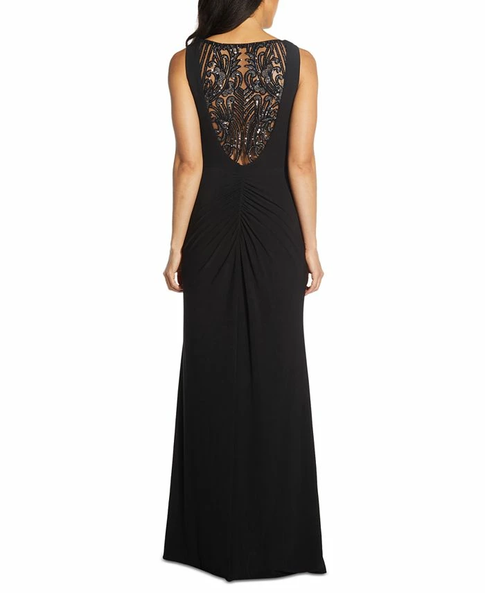 Adrianna Papell Embellished-Back Asymmetrical Gown 6 Adrianna Papell Embellished-Back Asymmetrical Gown - Image 4