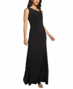 Adrianna Papell Embellished-Back Asymmetrical Gown 14 Adrianna Papell Embellished-Back Asymmetrical Gown -Adrianna Papell Sales Shop 19271928 fpx
