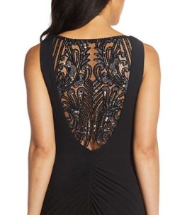 Adrianna Papell Embellished-Back Asymmetrical Gown -Adrianna Papell Sales Shop 19271932 fpx