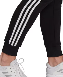 ADIDAS Women's 3-Stripe Cotton Fleece Sweatpant Jogger -Adrianna Papell Sales Shop 19456301 fpx