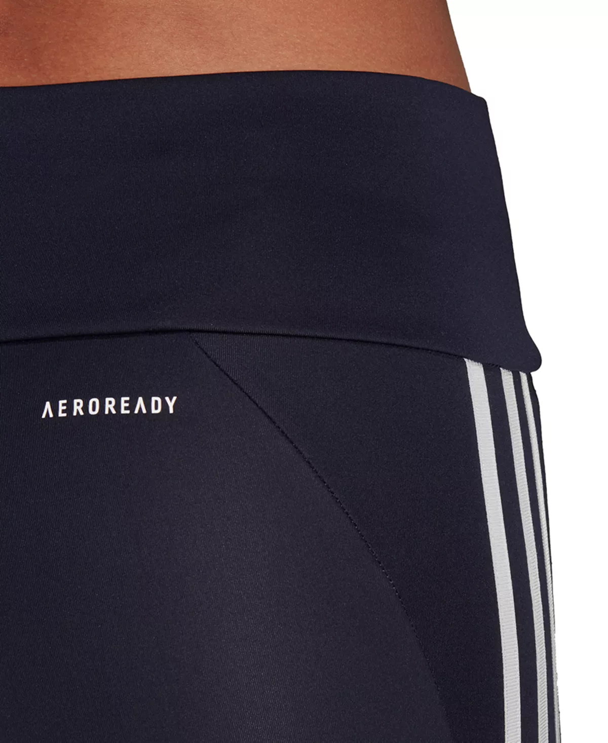 ADIDAS Women's High-Rise 3-Stripe 7/8 Performance Tights 6 ADIDAS Women's High-Rise 3-Stripe 7/8 Performance Tights - Image 4