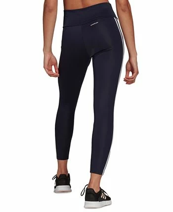 ADIDAS Women's High-Rise 3-Stripe 7/8 Performance Tights 4 ADIDAS Women's High-Rise 3-Stripe 7/8 Performance Tights - Image 2