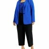 Bar III Plus Size One Button Blazer, Snake Print Camisole & Tie Front Pants, Created For Macy's -Adrianna Papell Sales Shop 19460936 fpx