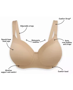 Playtex Women's Secrets Shapes & Supports Balconette Full Figure Wirefree Bra US4824 10 Playtex Women's Secrets Shapes & Supports Balconette Full Figure Wirefree Bra US4824 -Adrianna Papell Sales Shop 19497927 fpx