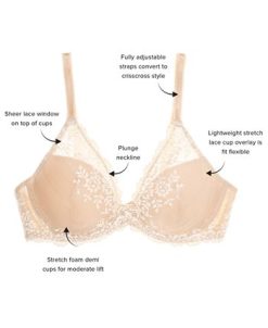 Wacoal Embrace Lace Plunge Bra 853291 9 Wacoal Embrace Lace Plunge Bra 853291 -Adrianna Papell Sales Shop 19643905 fpx