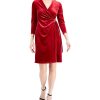 Anne Klein Velvet Wrap Sheath Dress -Adrianna Papell Sales Shop 19876363 fpx