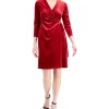Anne Klein Velvet Wrap Sheath Dress -Adrianna Papell Sales Shop 19876363 fpx