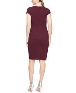 SL Fashions Equinned-Lace-Panel Sheath Dress -Adrianna Papell Sales Shop 19909392 fpx