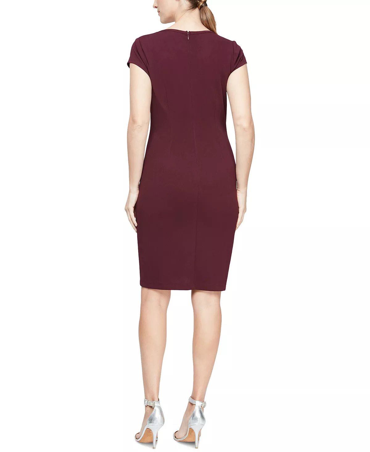 SL Fashions Equinned-Lace-Panel Sheath Dress 5 SL Fashions Equinned-Lace-Panel Sheath Dress - Image 3