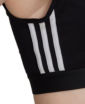 Women's Essentials 3-Stripes Crop Top ADIDAS Women's Essentials 3-Stripes Crop Top -Adrianna Papell Sales Shop