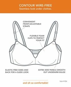 Warner's ® No Side Effects® Underarm-Smoothing Comfort Wireless Lightly Lined T-Shirt Bra 1056 11 Warner's ® No Side Effects® Underarm-Smoothing Comfort Wireless Lightly Lined T-Shirt Bra 1056 -Adrianna Papell Sales Shop 20634975 fpx