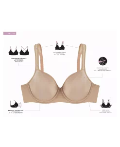 Bali Women's One Smooth U® Ultra Light Minimizer Underwire Bra DF3490 -Adrianna Papell Sales Shop 20655141 fpx