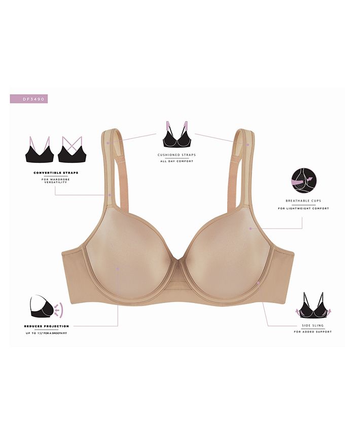 Women's One Smooth U® Ultra Light Minimizer Underwire Bra DF3490 Bali Women's One Smooth U® Ultra Light Minimizer Underwire Bra DF3490 -Adrianna Papell Sales Shop