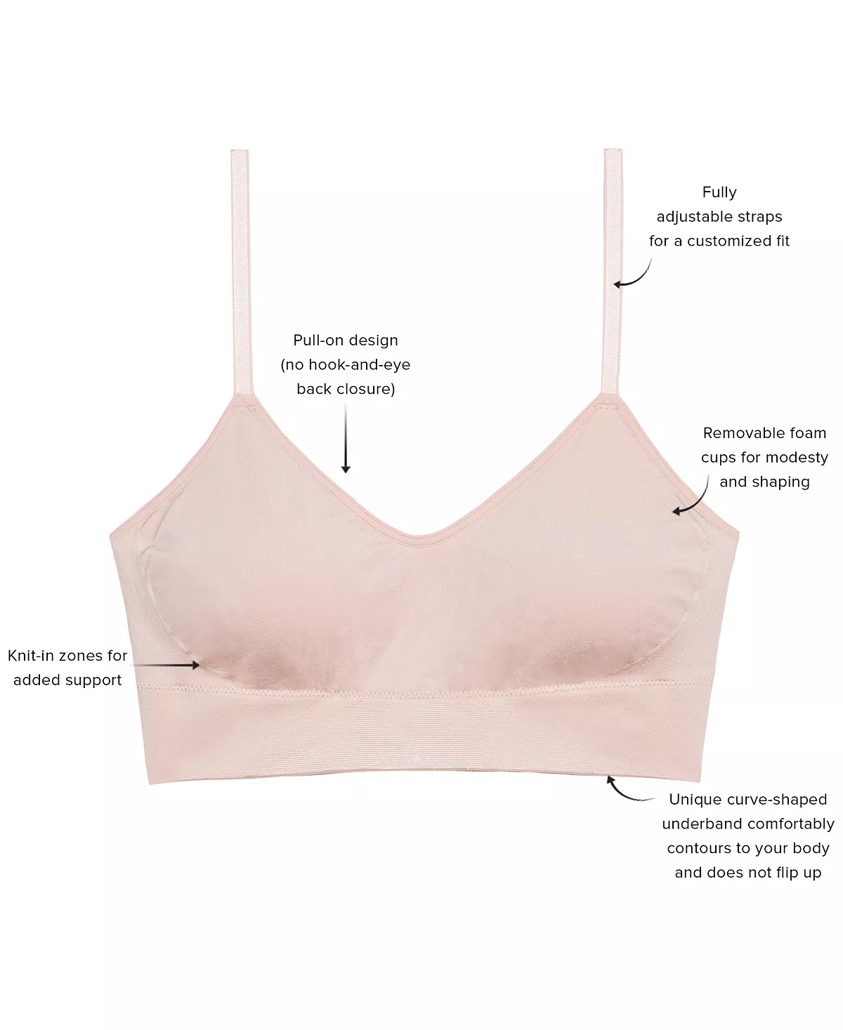 men's B Smooth Bralette 835575 Wacoal Men's B Smooth Bralette 835575 -Adrianna Papell Sales Shop