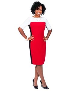 Kasper Colorblocked Sheath Dress -Adrianna Papell Sales Shop 20910652 fpx