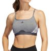 ADIDAS Women's Aeroreact 3-Stripes Low-Impact Sports Bra 1 ADIDAS Women's Aeroreact 3-Stripes Low-Impact Sports Bra -Adrianna Papell Sales Shop 20914677 fpx