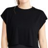 Champion Women's Mesh-Trim Cropped T-Shirt -Adrianna Papell Sales Shop 20927532 fpx