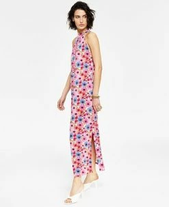 Bar III Women's Printed High-Neck Dress, Created For Macy's 9 Bar III Women's Printed High-Neck Dress, Created For Macy's -Adrianna Papell Sales Shop 21125071 fpx