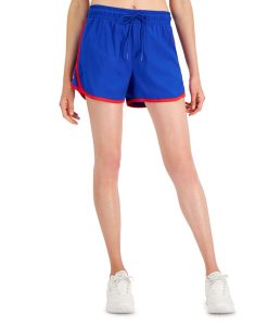 ID Ideology Women's Contrast-Trim Shorts, Created For Macy's