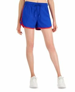 ID Ideology Women's Contrast-Trim Shorts, Created For Macy's