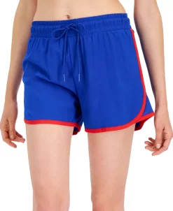 ID Ideology Women's Contrast-Trim Shorts, Created For Macy's -Adrianna Papell Sales Shop 21287649 fpx