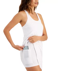 ID Ideology Women's Solid Performance Dress, Created For Macy's 4 ID Ideology Women's Solid Performance Dress, Created For Macy's -Adrianna Papell Sales Shop 21359016 fpx