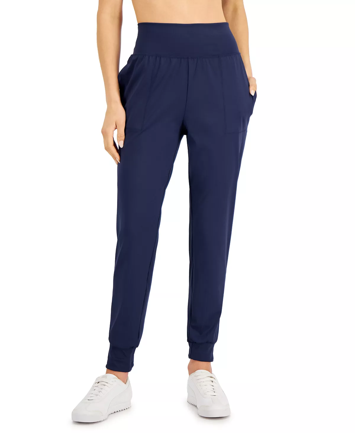 ID Ideology Women's Relaxed Joggers, Created For Macy's 6 ID Ideology Women's Relaxed Joggers, Created For Macy's - Image 4