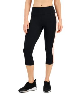 ID Ideology Women's Essentials Colorblocked Cropped Leggings, Created For Macy's