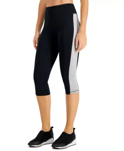 ID Ideology Active Petite Colorblocked Cropped Leggings, Created For Macy's -Adrianna Papell Sales Shop 21641068 fpx