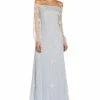 Adrianna Papell Women's Off-The-Shoulder Embellished Gown -Adrianna Papell Sales Shop 21641198 fpx