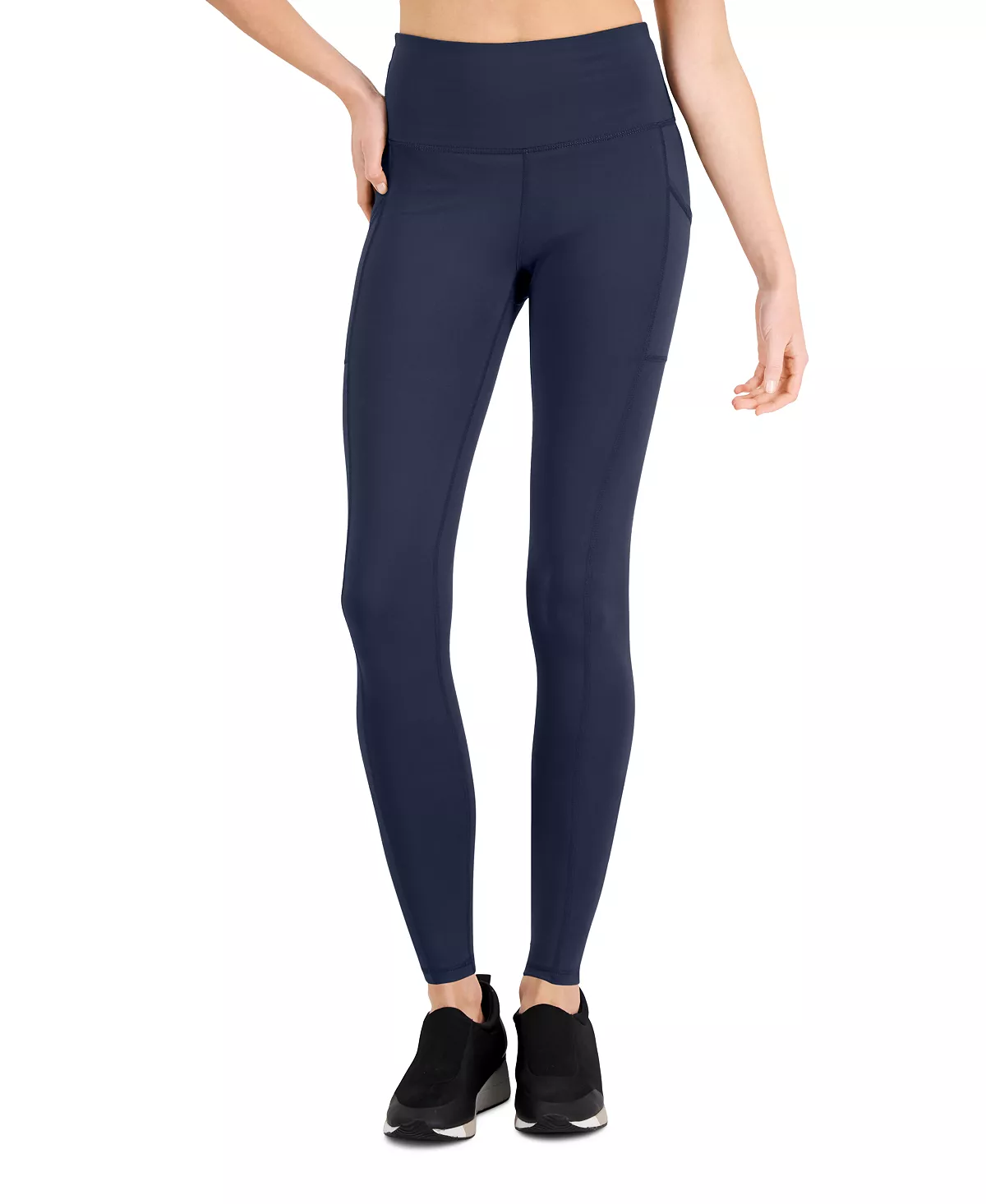 ID Ideology Petite Compression Pocket Full-Length Leggings, Created For Macy's 8 ID Ideology Petite Compression Pocket Full-Length Leggings, Created For Macy's - Image 6