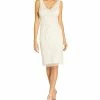 Adrianna Papell Women's Beaded V-Neck Dress -Adrianna Papell Sales Shop 21714528 fpx