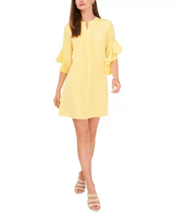 Vince Camuto Women's Ruffle-Sleeve Dress -Adrianna Papell Sales Shop 21777084 fpx