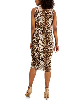 Women's Leopard-Print Bodycon Mesh Dress, Created For Macy's INC International Concepts Women's Leopard-Print Bodycon Mesh Dress, Created For Macy's -Adrianna Papell Sales Shop