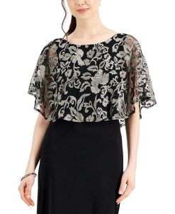 Connected Embroidered Overlay Gown -Adrianna Papell Sales Shop 21899972 fpx
